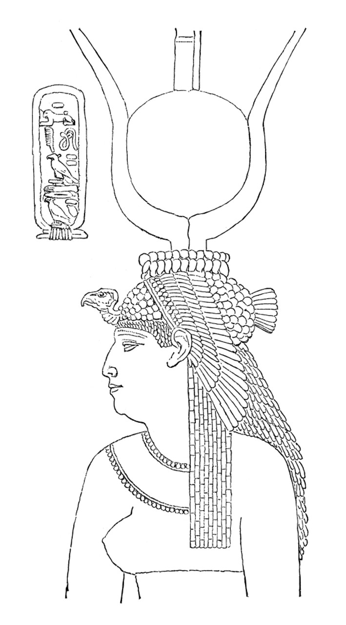 Free Vector | Cleopatra character design illustration